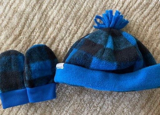 Columbia Baby/ Toddler Hat And Mitten Set Size 0/S Kids Children's  WInter Warm
