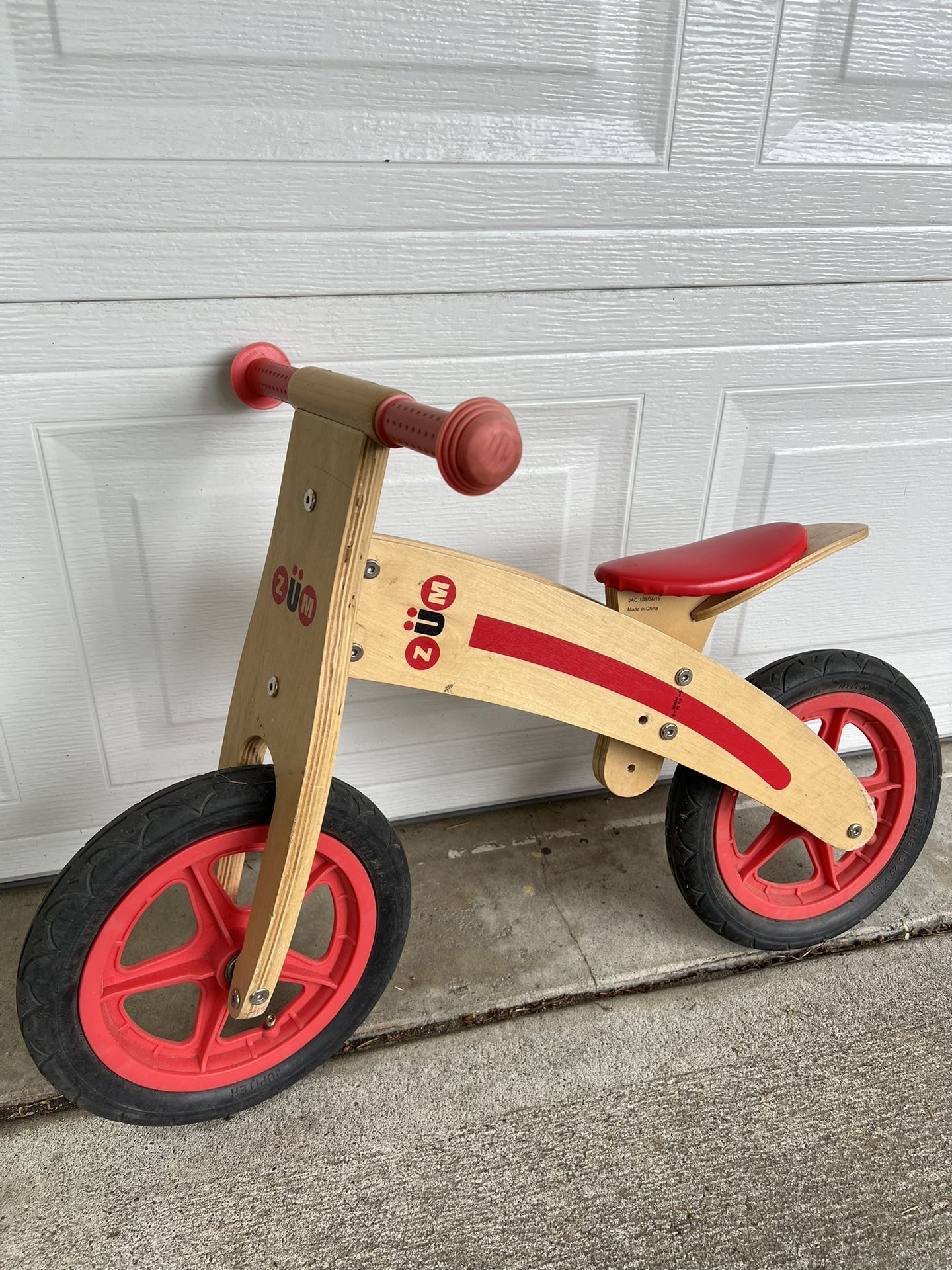 ZUM CX Wooden Balance Bike Bicycle For Kids