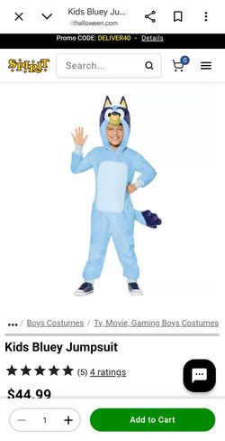 Kids Bluey Jumpsuit Costume 5/6