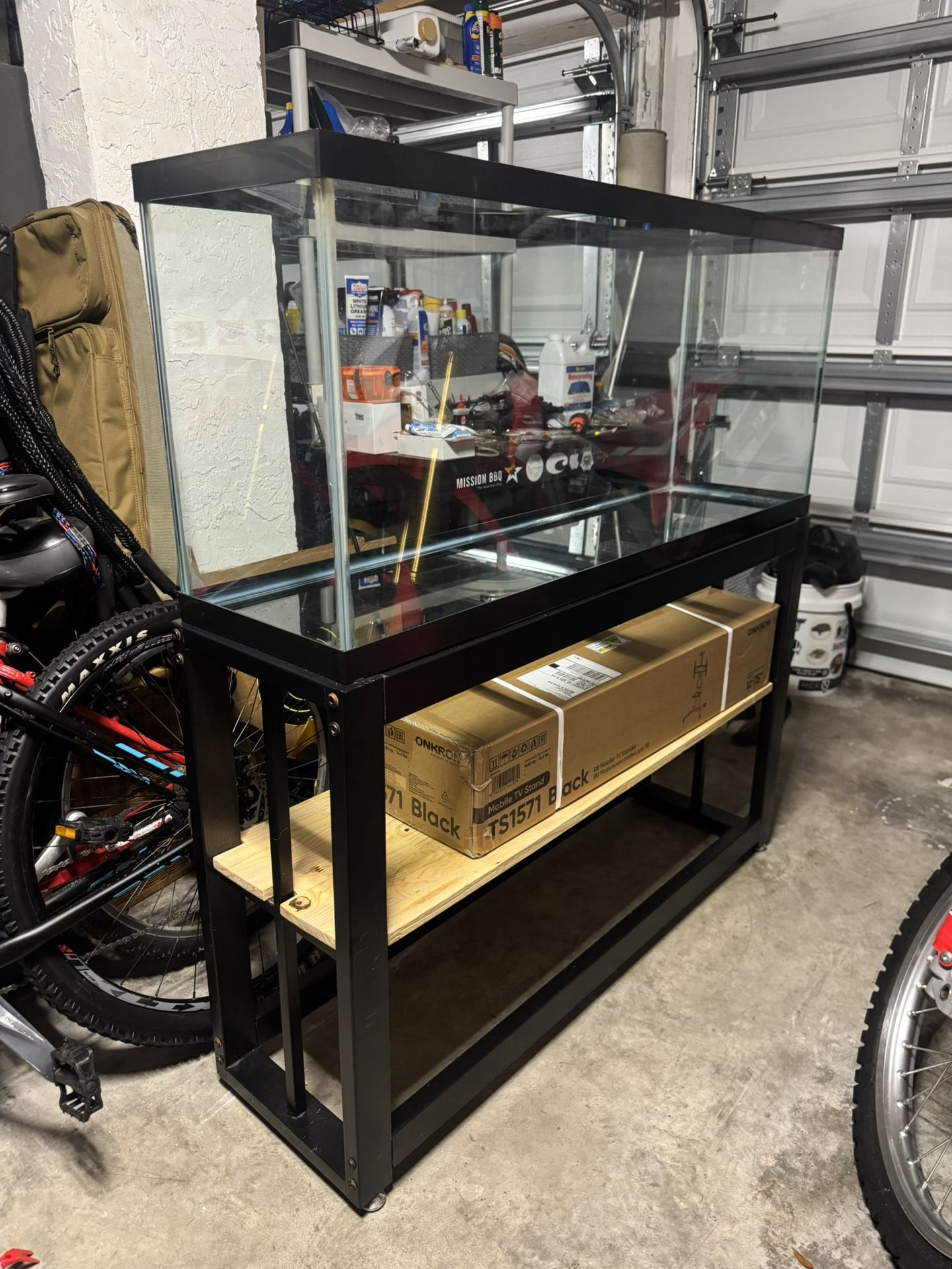 55 Gallon Fish Tank With Filter, Python And Other Accessories