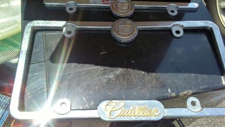 Vintage Cadillac Tag Holder.