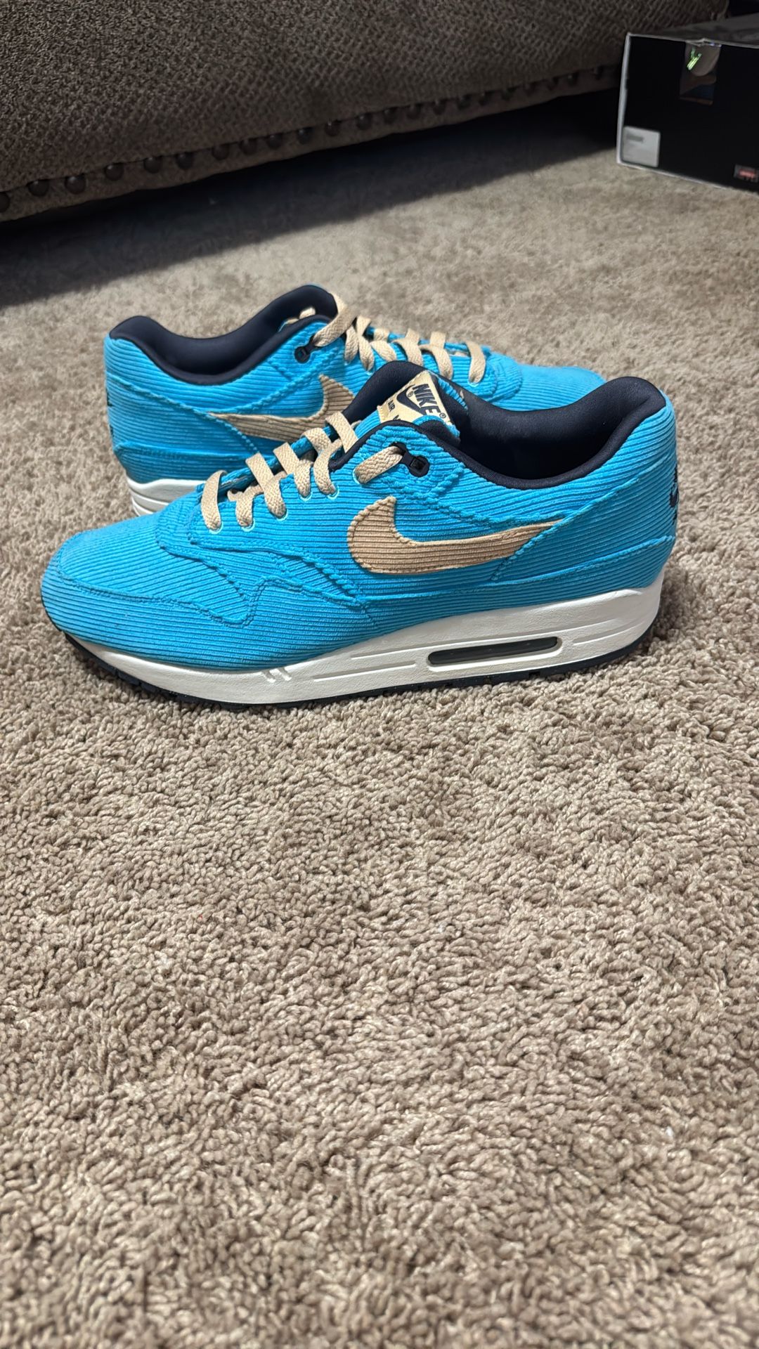 Brand New Air Max 1 Corduroy Baltic Blue