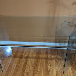 Clear All Glass Table (Dining / Office)