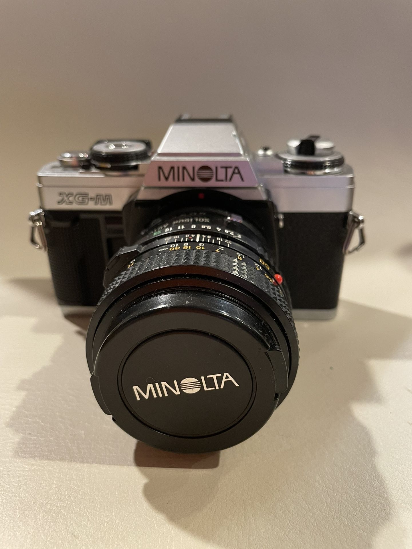 MINOLTA XG-M 35mm SLR Film Camera With MD 50mm Lens