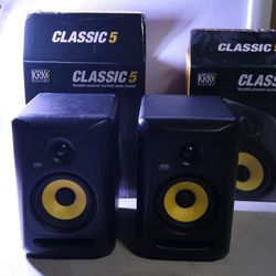 Pair of KRK Rockit 5 Studio Monitors