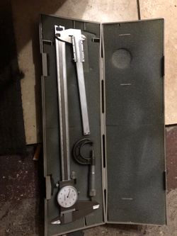 12” Mitutoyo caliper and 8” lufkin caliper