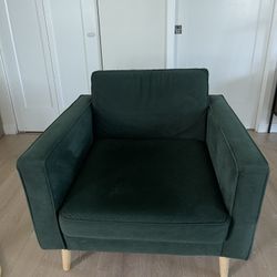 Velvet Green Arm Chair