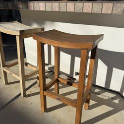 Teak  Bar Stools 