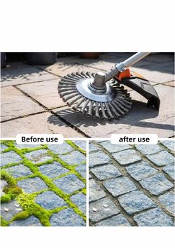 Steel Wire Wheel Brush Weed Removal Attachment