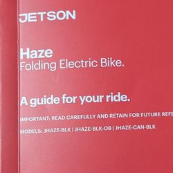 Jetson Hayes Folding Electric Bicycle, New, Black 