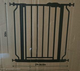 Regalo Safety 29"-38.5" Easy Step Baby Gate, Bottom of Stairs & Doorways