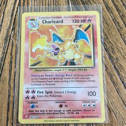 Charizard holo Pokémon card