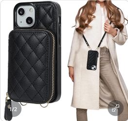 Crossbody wallet case for iphone 13 mini