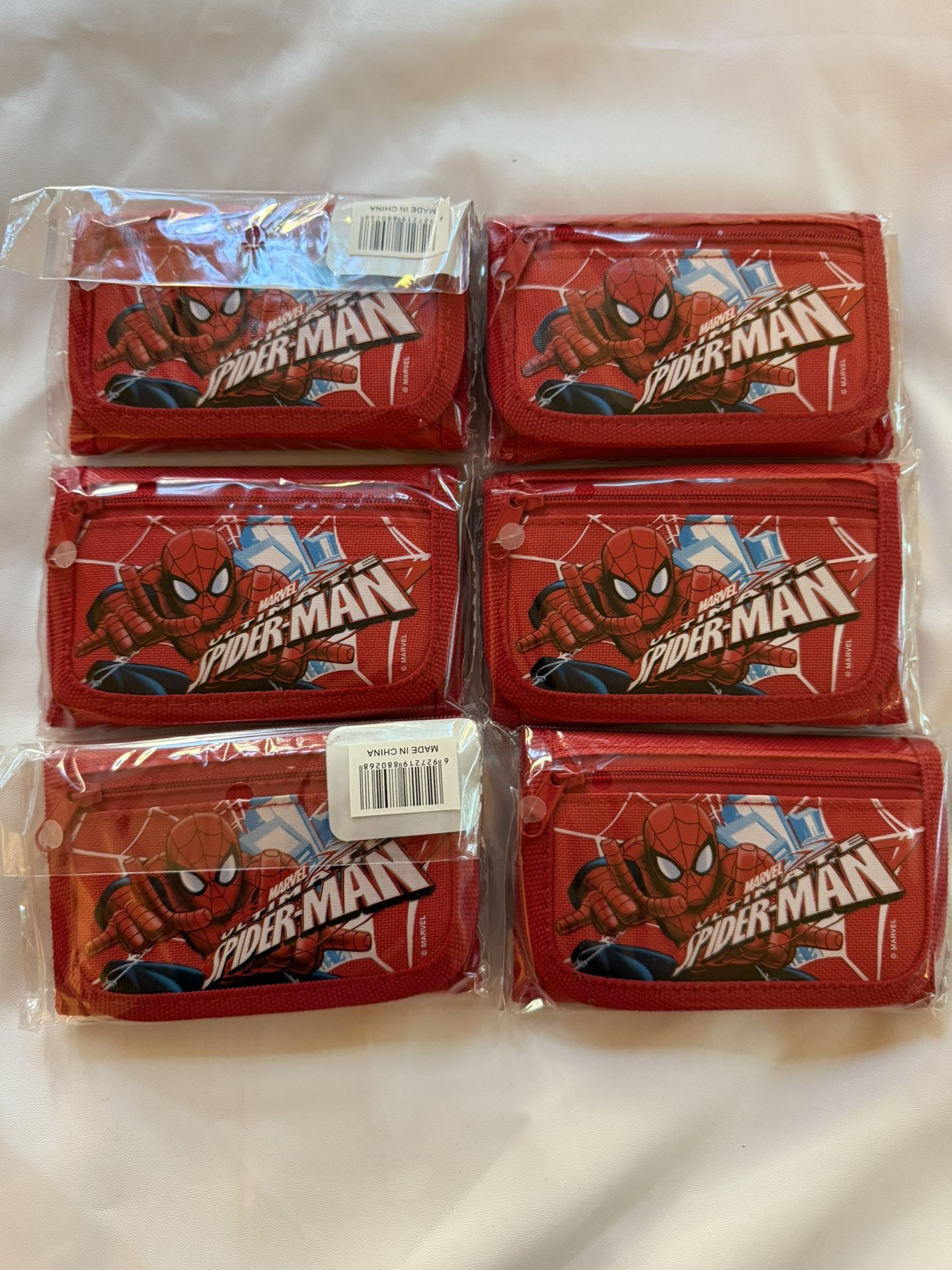 Spiderman Wallet 6PCS Bulk Avail