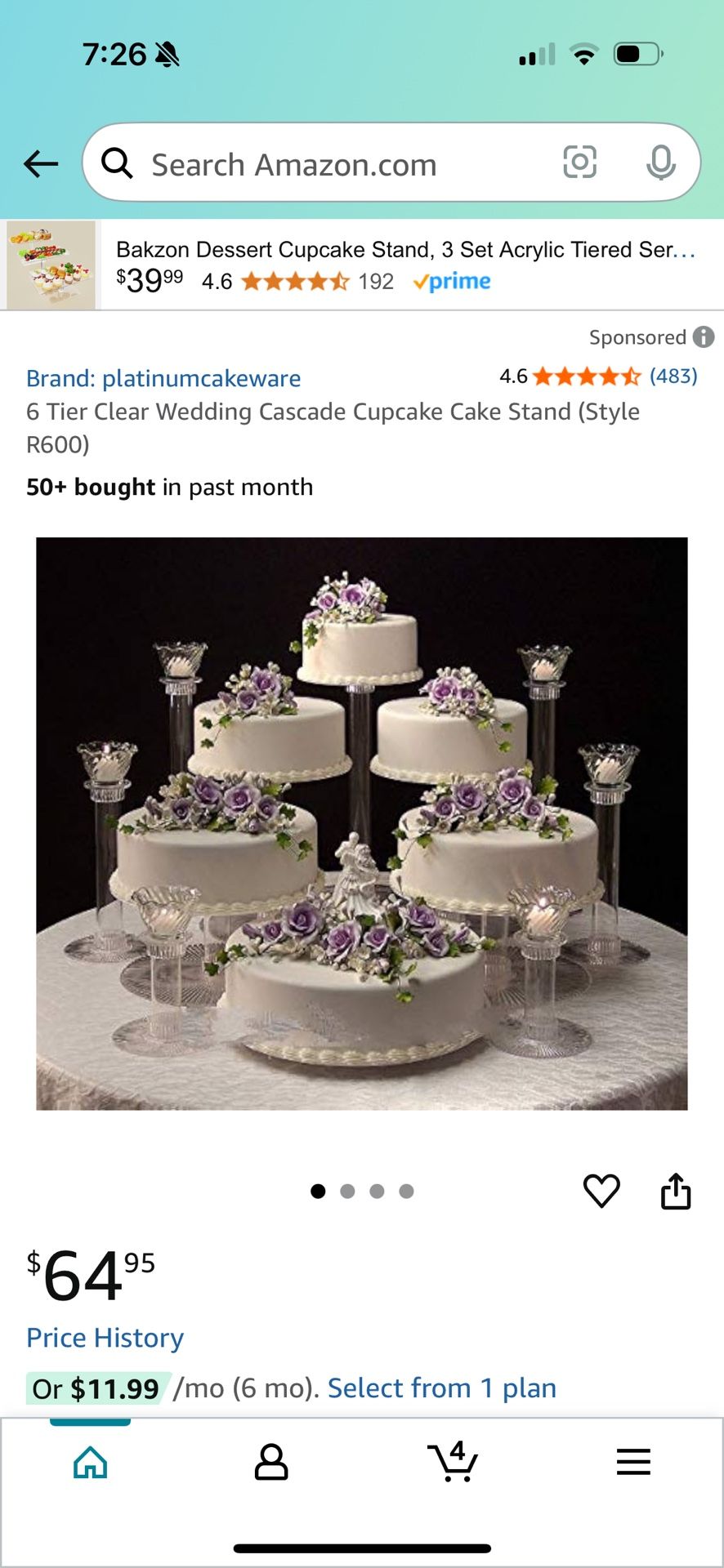 6 Tier Cake Stand