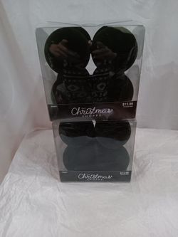 Hobby Lobby  Black Velvet Ornaments