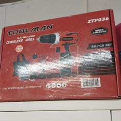 TOOLMAN  New Cordless Drill 