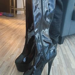 Pleaser Thigh Boots Platform Stripper Shoes
