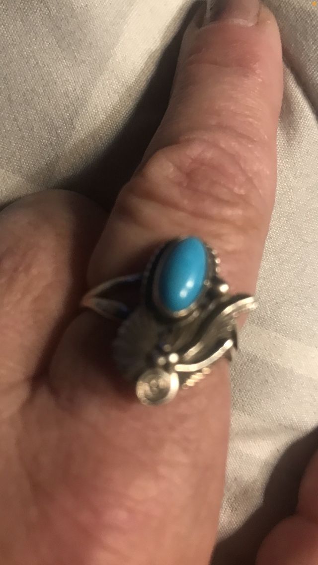 Navajo Sterling Silver & Turquoise Ring