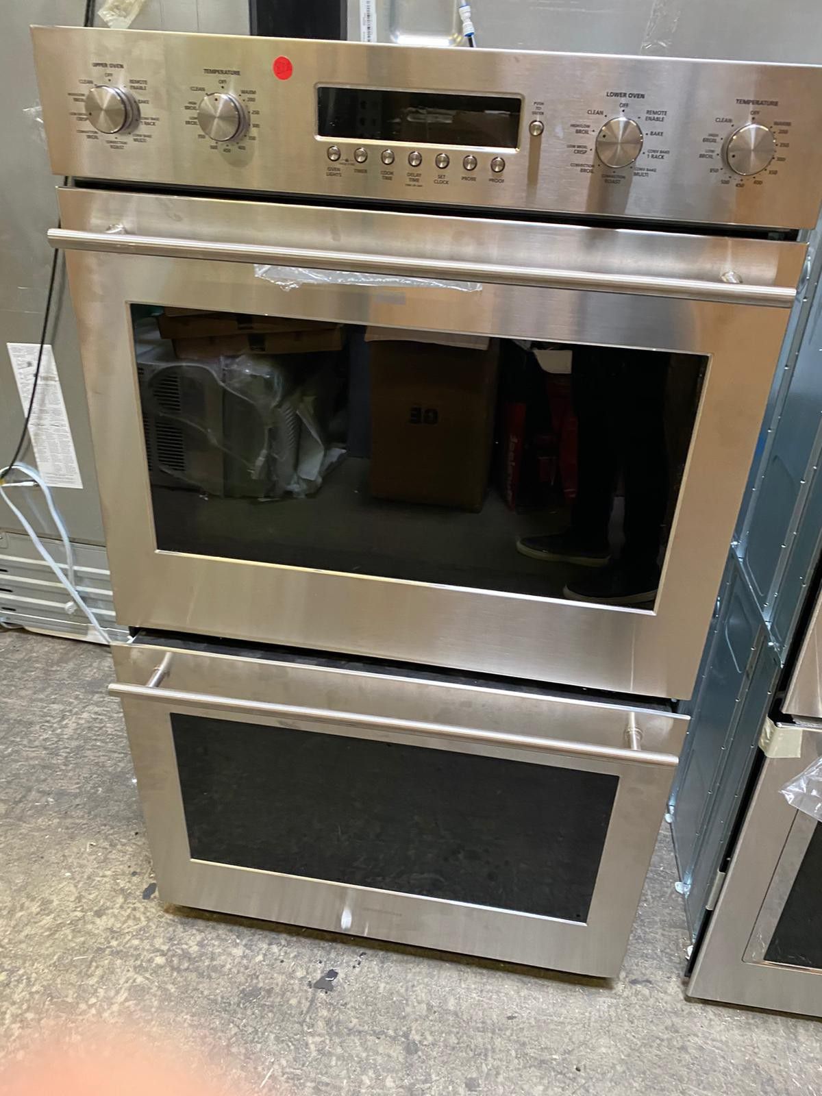Wall double oven combination, brand new