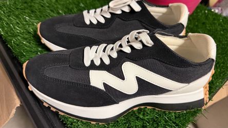 Steve Madden Black and White Retro Sneakers