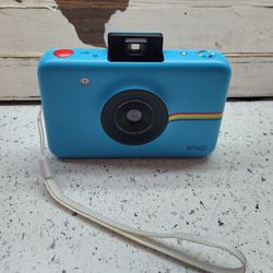 Polaroid Snap Digital Instant Camera, Blue Body -TESTED Works Prints