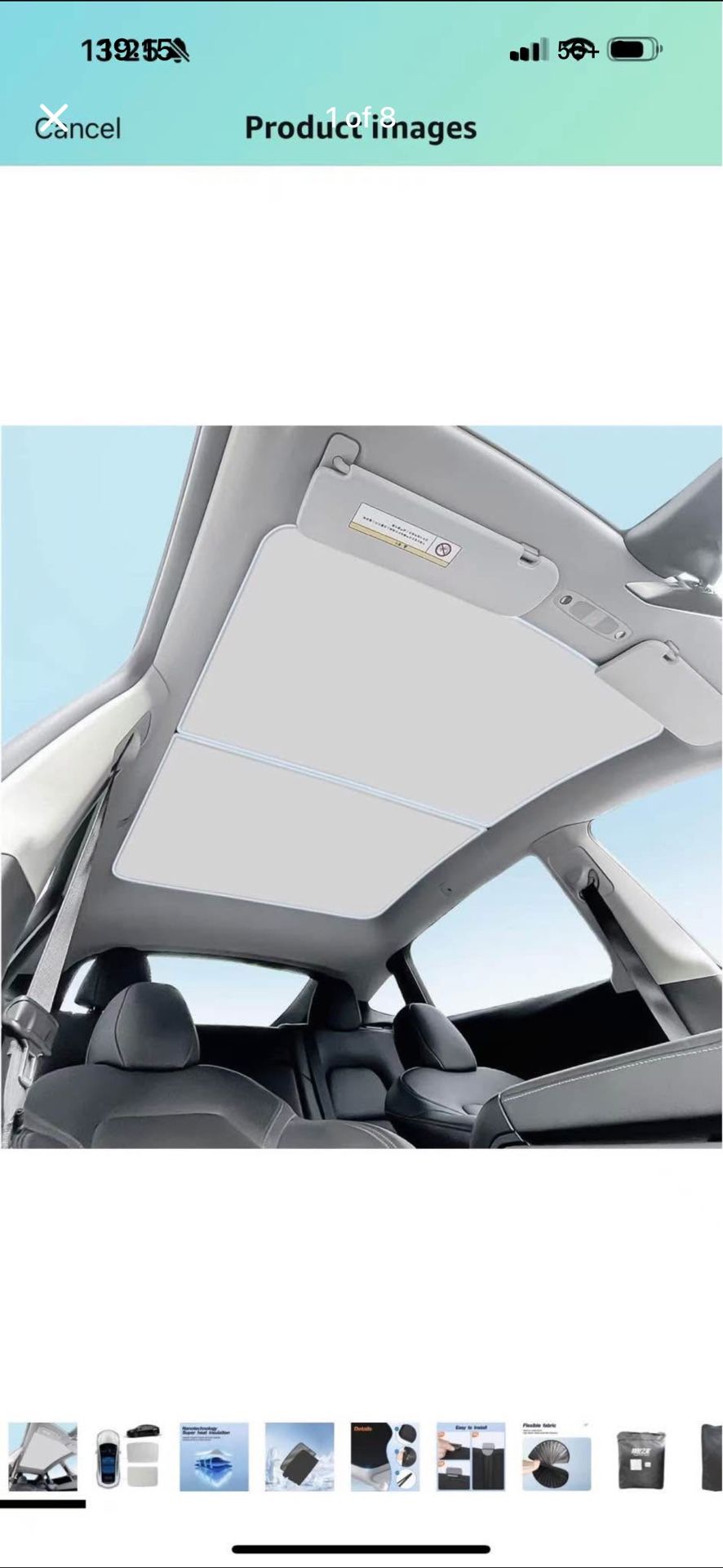 Brand New 2020-2025 Topfit for Model Y Sunshade Roof Window Insulation UV Rays Protection Sun Shade for Tesla Model Y Heat Blocking Shades
