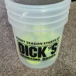 Bucket Of Softballs 12inch