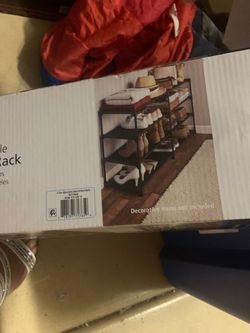 4-Tier Adjustable Shoe & Boot Rack