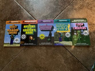 Minecraft An Unofficial Gamer’s Adventure Book Set LOT of 5