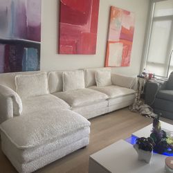 Gorgeous Beige Sectional Sofa 