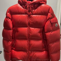Like New Moncler Ecrins Giubbotto Jacket Red Size 3