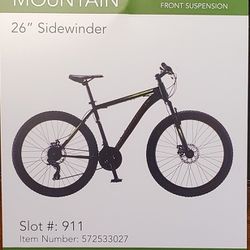 26" 21 Speed Schwinn Sidewinder Mountain Bike