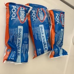 Home Swimming Pool Accessories - Shock, Test Strips, Chlorine Tablets