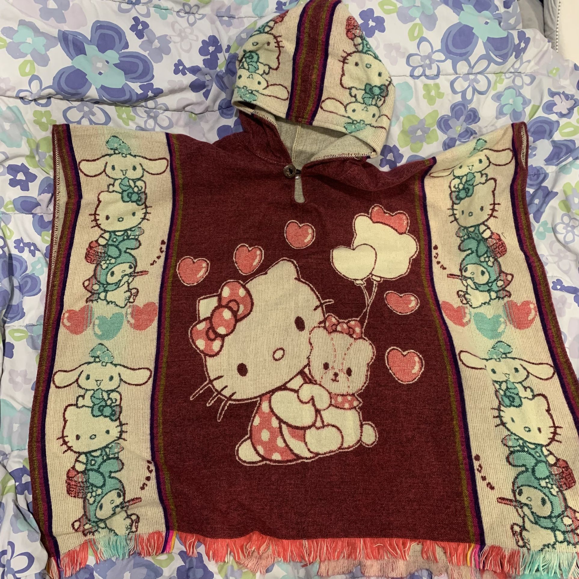 Sanrio Hello Kitty Cinnamoroll My Melody Poncho