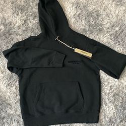black essentials hoodie