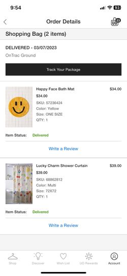 Urban Outfitters Bathroom Set