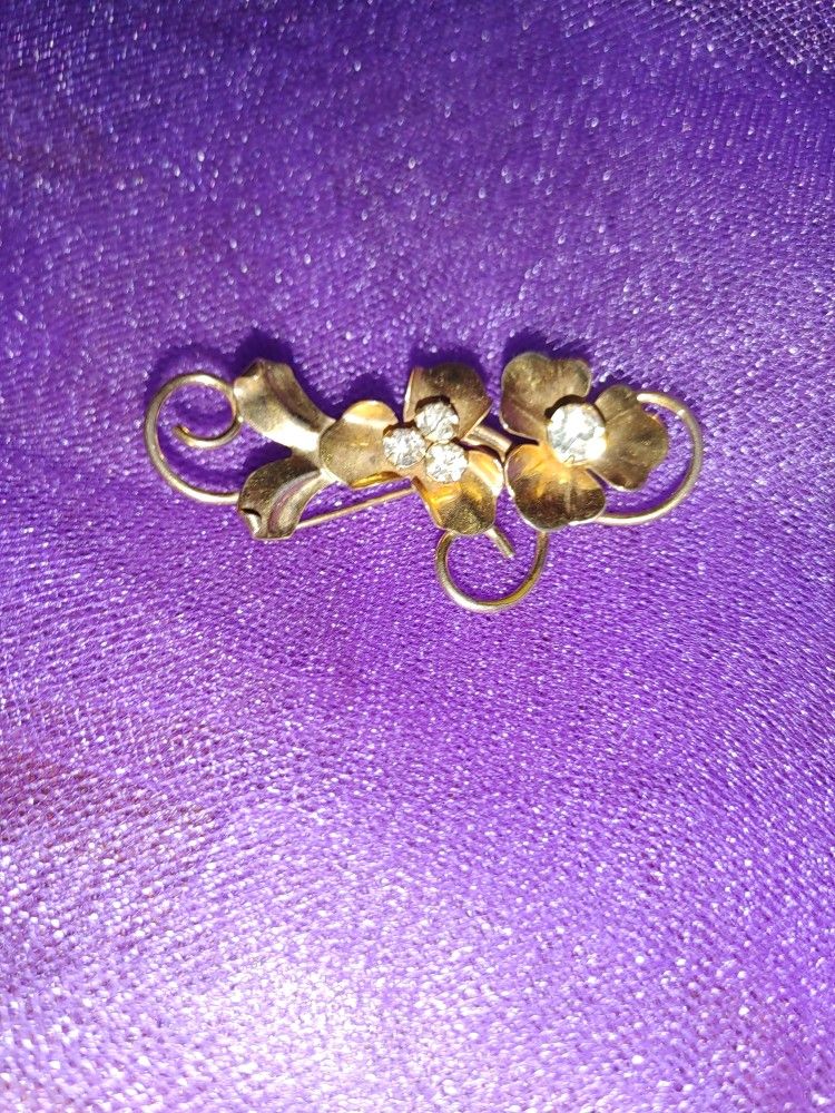 Vintage Floral Lapel Pin