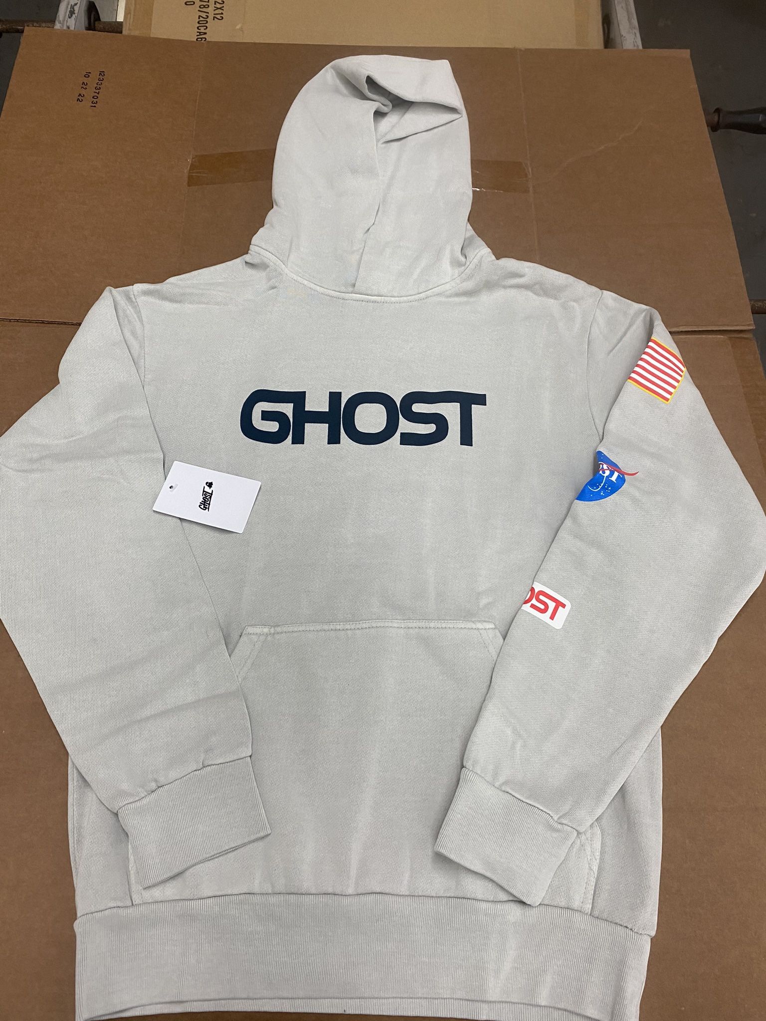 Ghost Space Hoodie Fog “S 2XL”