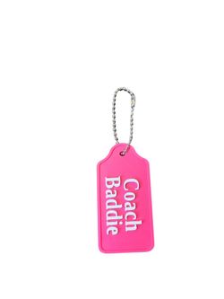 Coach Baddie Pink Custom Bag Charm
