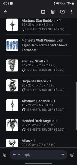 Temporary Tattoos 