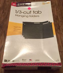 Smead Hanging File Folder with Tab, 1/3-Cut Adjustable Tab, Letter Size, Standard Green, 25 per Box