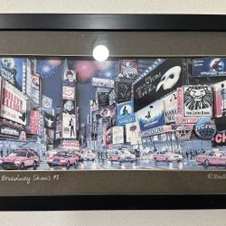 Studio 500 Times Square 3D Framed Paper-cut Art Shadowbox 20.5”x10”.