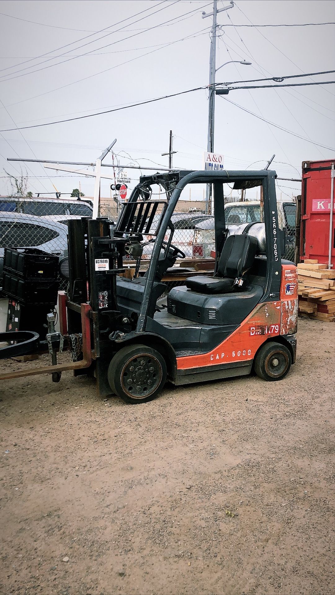 Forklift Fork lift 5000 lb Toyota