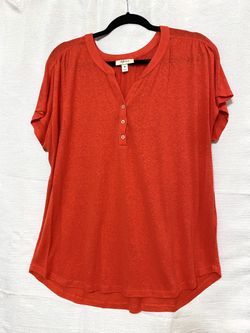 Style & Co Short Sleeve Button Down Shirt XXL