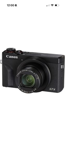 Canon PowerShot G7 X Mark III 20.1 Megapixel Digital Camera - Black: Wi-Fi, Self-Timer, 4K Video