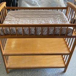 Baby Changing Table and Crib