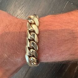 10k Solid Gold Cuban Link Bracelet (HUGE 128g)