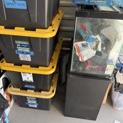 30 Gallon Aquarium Setup + Fluval FX6 Canister Filter, Stand, Heater, Lights & Accessories