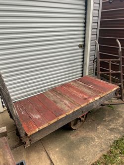 Old railroad baggage cart